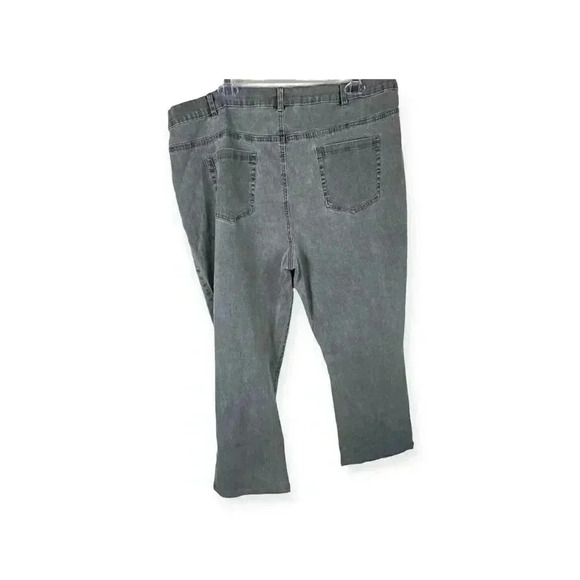 DG2 Diane Gilman gray Jean denim pants with studs - Picture 2 of 10